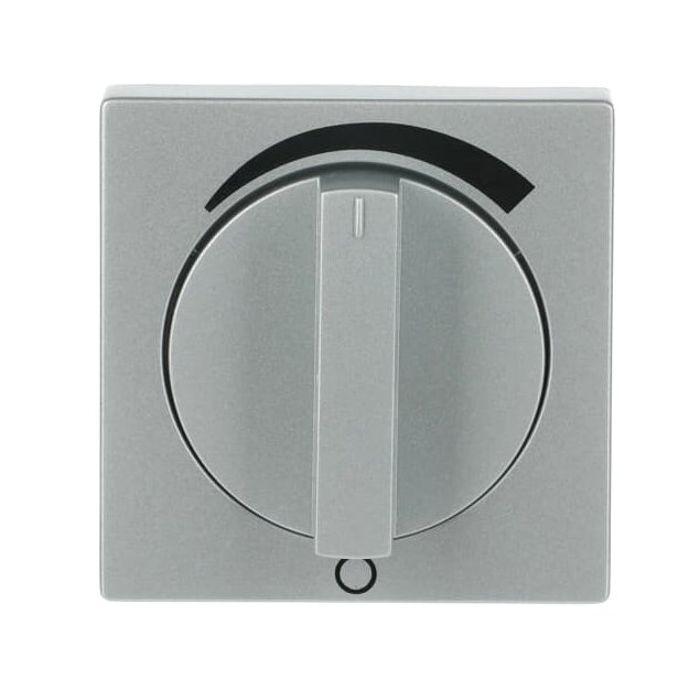 Busch-Jaeger 1740 DR/03-83 Zentralscheibe mit Drehgriff, mit Aufdruck (Kunststoff (lackiert)) Alusilber 2CKA001710A3811