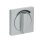 Busch-Jaeger 1740 DR/03-83 Zentralscheibe mit Drehgriff, mit Aufdruck (Kunststoff (lackiert)) Alusilber 2CKA001710A3811