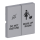 Busch-Jaeger 1785/11-83 Wippe mit Aufdruck (Kunststoff (lackiert)) Alusilber future® linear 2CKA001751A2995