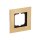 Busch-Jaeger 1721-823-101 Abdeckrahmen 1-fach Rahmen (24 Karat Gold) Gold carat® 2CKA001754A4356