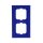 Busch-Jaeger 1722-288 Abdeckrahmen 2-fach Rahmen Blau Busch-axcent® 2CKA001754A4344