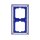 Busch-Jaeger 1722-288 Abdeckrahmen 2-fach Rahmen Blau Busch-axcent® 2CKA001754A4344