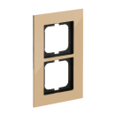 Busch-Jaeger 1722-823-101 Abdeckrahmen 2-fach Rahmen (24 Karat Gold) Gold carat® 2CKA001754A4357