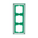 Busch-Jaeger 1723-286 Abdeckrahmen 3-fach Rahmen Grün Busch-axcent® 2CKA001754A4339