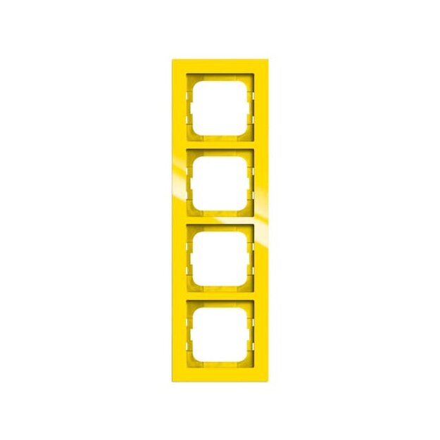 Busch-Jaeger 1724-285 Abdeckrahmen 4-fach Rahmen Gelb Busch-axcent® 2CKA001754A4348