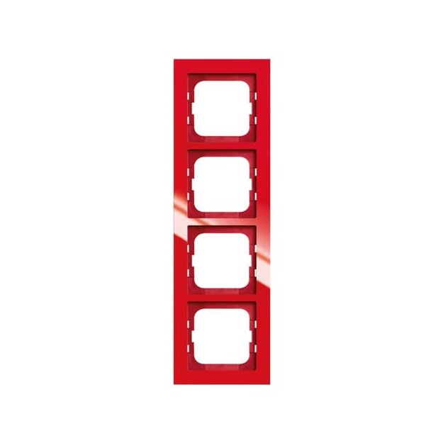 Busch-Jaeger 1724-287 Abdeckrahmen 4-fach Rahmen Rot Busch-axcent® 2CKA001754A4352