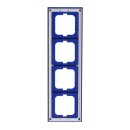Busch-Jaeger 1724-288 Abdeckrahmen 4-fach Rahmen Blau Busch-axcent® 2CKA001754A4354