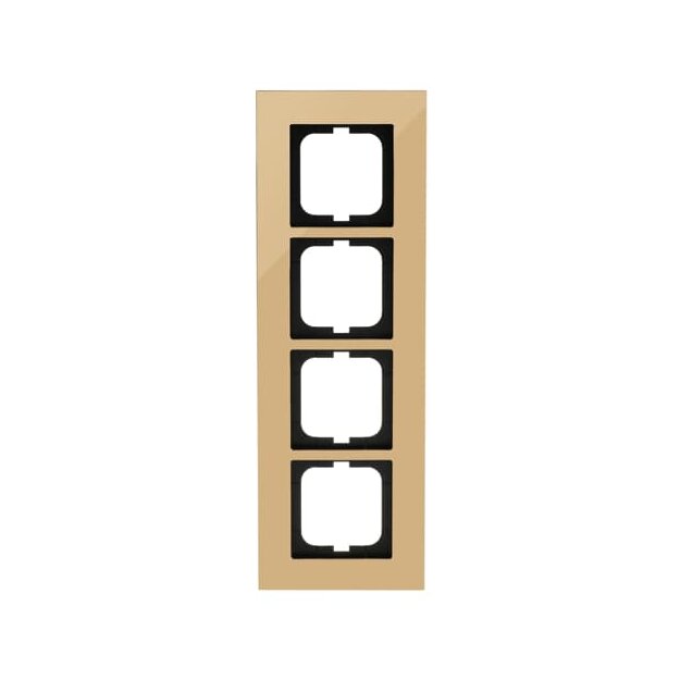 Busch-Jaeger 1724-823-101 Abdeckrahmen 4-fach Rahmen (24 Karat Gold) Gold carat® 2CKA001754A4359