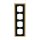 Busch-Jaeger 1724-823-101 Abdeckrahmen 4-fach Rahmen (24 Karat Gold) Gold carat® 2CKA001754A4359