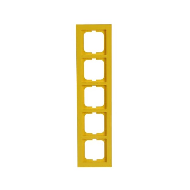 Busch-Jaeger 1725-285 Abdeckrahmen 5-fach Rahmen Gelb Busch-axcent® 2CKA001754A4349
