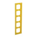 Busch-Jaeger 1725-285 Abdeckrahmen 5-fach Rahmen Gelb Busch-axcent® 2CKA001754A4349
