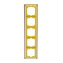 Busch-Jaeger 1725-285 Abdeckrahmen 5-fach Rahmen Gelb Busch-axcent® 2CKA001754A4349
