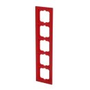 Busch-Jaeger 1725-287 Abdeckrahmen 5-fach Rahmen Rot...
