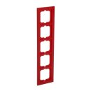 Busch-Jaeger 1725-287 Abdeckrahmen 5-fach Rahmen Rot Busch-axcent® 2CKA001754A4353