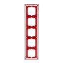Busch-Jaeger 1725-287 Abdeckrahmen 5-fach Rahmen Rot Busch-axcent® 2CKA001754A4353