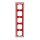 Busch-Jaeger 1725-287 Abdeckrahmen 5-fach Rahmen Rot Busch-axcent® 2CKA001754A4353