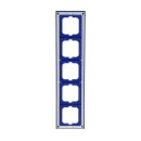 Busch-Jaeger 1725-288 Abdeckrahmen 5-fach Rahmen Blau Busch-axcent® 2CKA001754A4355