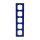 Busch-Jaeger 1725-288 Abdeckrahmen 5-fach Rahmen Blau Busch-axcent® 2CKA001754A4355