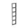 Busch-Jaeger 1725-80G Abdeckrahmen 5-fach Rahmen (Thermoplast) Glanzchrom solo® 2CKA001754A4330