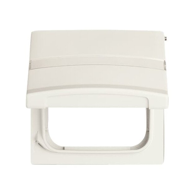 Busch-Jaeger 2118 GKN-32 Zwischenring mit Klappdeckel mit Beschriftungsfeld Cremeweiß Allwetter 44® (IP 44) 2CKA001710A2280