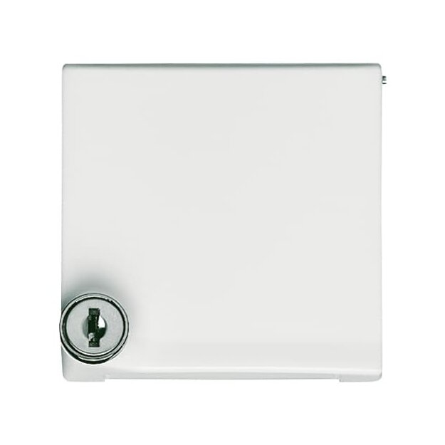 Busch-Jaeger 2118 GKSL-34 Zwischenring mit Klappdeckel abschließbar, verschieden schließend Alpinweiß Allwetter 44® (IP 44) 2CKA001710A1951