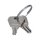 Busch-Jaeger 2118 GKSL-35 Zwischenring mit Klappdeckel abschließbar, verschieden schließend Anthrazit Allwetter 44® (IP 44) 2CKA001710A1977