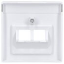 Busch-Jaeger 1803-02-84 Zentralscheibe 2-fach (Thermoplast) Studioweiß carat® 2CKA001710A3164