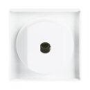 Busch-Jaeger 1740-84 Zentralscheibe mit Drehgriff, mit Aufdruck (Thermoplast) Studioweiß carat® 2CKA001710A3172