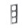 Busch-Jaeger 1723-80 Abdeckrahmen 3-fach Rahmen (Thermoplast) Chrom Matt solo® 2CKA001754A4106