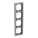 Busch-Jaeger 1724-80 Abdeckrahmen 4-fach Rahmen (Kunststoff) Chrom Matt solo® 2CKA001754A4107