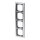 Busch-Jaeger 1724-80 Abdeckrahmen 4-fach Rahmen (Kunststoff) Chrom Matt solo® 2CKA001754A4107