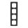 Busch-Jaeger 1724-80 Abdeckrahmen 4-fach Rahmen (Kunststoff) Chrom Matt solo® 2CKA001754A4107