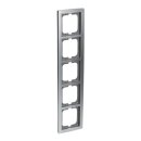 Busch-Jaeger 1725-80 Abdeckrahmen 5-fach Rahmen (Kunststoff) Chrom Matt solo® 2CKA001754A4108