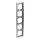 Busch-Jaeger 1725-80 Abdeckrahmen 5-fach Rahmen (Kunststoff) Chrom Matt solo® 2CKA001754A4108