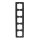 Busch-Jaeger 1725-80 Abdeckrahmen 5-fach Rahmen (Kunststoff) Chrom Matt solo® 2CKA001754A4108