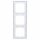 Busch-Jaeger 1723-184 Abdeckrahmen 3-fach Rahmen (Thermoplast) Studioweiß future® 2CKA001754A4175