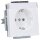 Busch-Jaeger 20 EUN-84 SCHUKO® Steckdosen-Einsatz mit Beschriftungsfeld (Thermoplast) Studioweiß 2CKA002011A3727