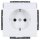 Busch-Jaeger 20 EUN-84 SCHUKO® Steckdosen-Einsatz mit Beschriftungsfeld (Thermoplast) Studioweiß 2CKA002011A3727
