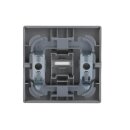 Busch-Jaeger 1789 KI-83 Wippe mit Aufdruck mit kleiner transparenter Kalotte (Kunststoff (lackiert)) Alusilber future® linear 2CKA001751A2952