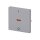 Busch-Jaeger 1788-83 Wippe mit Aufdruck mit kleiner roter Kalotte (Kunststoff (lackiert)) Alusilber future® linear 2CKA001751A2954