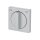 Busch-Jaeger 1740-83 Zentralscheibe mit Drehgriff, mit Aufdruck (Kunststoff (lackiert)) Alusilber future® linear 2CKA001710A3661