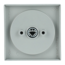 Busch-Jaeger 2542 DR/01-83 Zentralscheibe mit Drehgriff, mit Aufdruck (Kunststoff (lackiert)) Alusilber future® linear 2CKA001710A3671