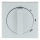 Busch-Jaeger 2542 DR/01-83 Zentralscheibe mit Drehgriff, mit Aufdruck (Kunststoff (lackiert)) Alusilber future® linear 2CKA001710A3671