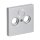 Busch-Jaeger 1743-83 Zentralscheibe als Abdeckung für handelsübliche Antennensteckdosen (Kunststoff (lackiert)) Alusilber future® linear 2CKA001724A4262