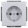 Busch-Jaeger 20 EUC-83 SCHUKO® Steckdosen-Einsatz (Kunststoff (lackiert)) Alusilber 2CKA002011A3798