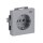 Busch-Jaeger 20 EUCKS/DV-83 SCHUKO® Steckdosen-Einsatz mit Aufdruck "EDV" (Kunststoff (lackiert)) Alusilber 2CKA002013A5273