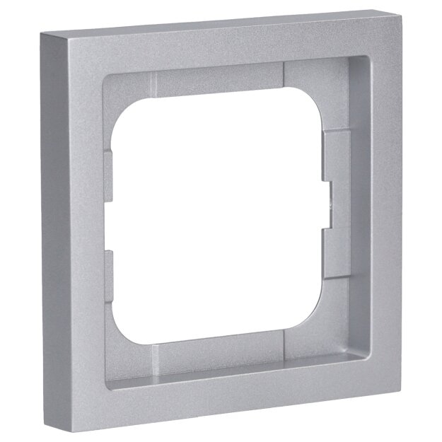 Busch-Jaeger 1721-183K future® linear-Abdeckrahmen 1-fach Rahmen (Kunststoff (lackiert)) Alusilber future® linear 2CKA001754A4301