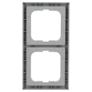 Busch-Jaeger 1722-183K future® linear-Abdeckrahmen 2-fach Rahmen (Kunststoff (lackiert)) Alusilber future® linear 2CKA001754A4302