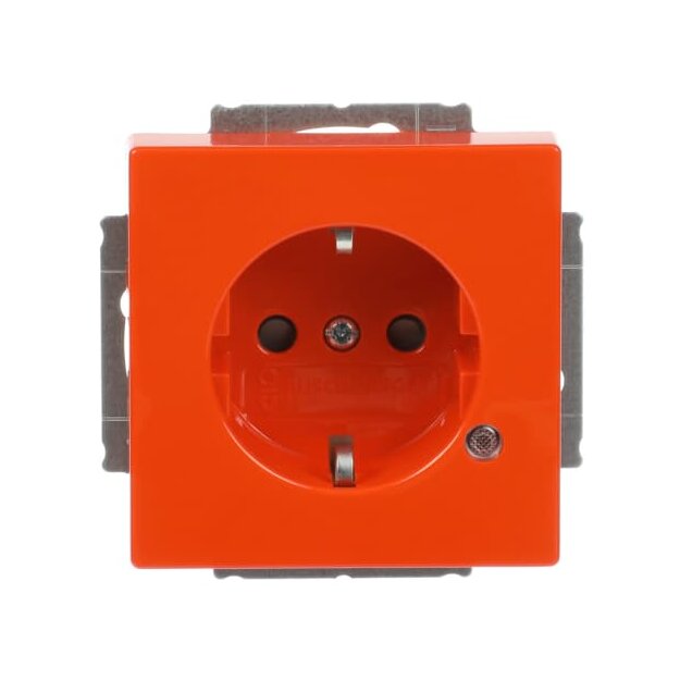 Busch-Jaeger 20 EUCBL-14-84 SCHUKO® Steckdosen-Einsatz mit LED Kontrolllicht (Thermoplast) Orange (Zsv) Ral 2004 2CKA002013A5288