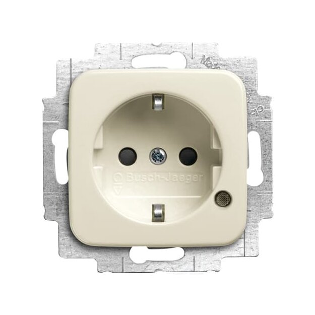 Busch-Jaeger 20 EUCBL-212 SCHUKO® Steckdosen-Einsatz mit LED Kontrolllicht (Thermoplast) Weiß 2CKA002013A5280